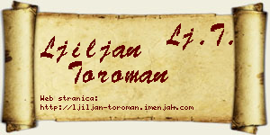 Ljiljan Toroman vizit kartica